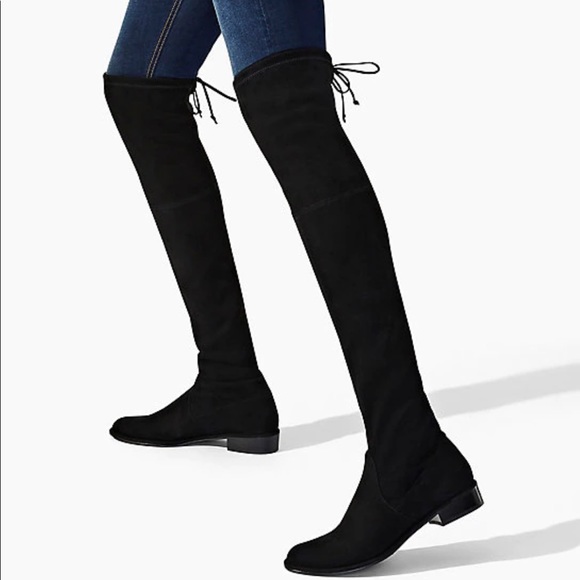 Stuart Weitzman Black suede lowland boot - Picture 3 of 10